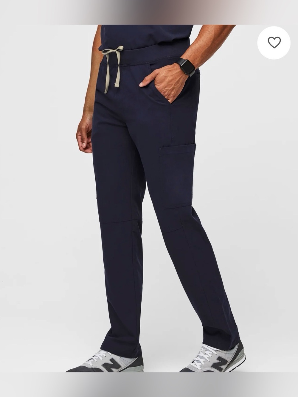 Figs Men’s Axim Cargo Scrub Pants Navy Large Tall
